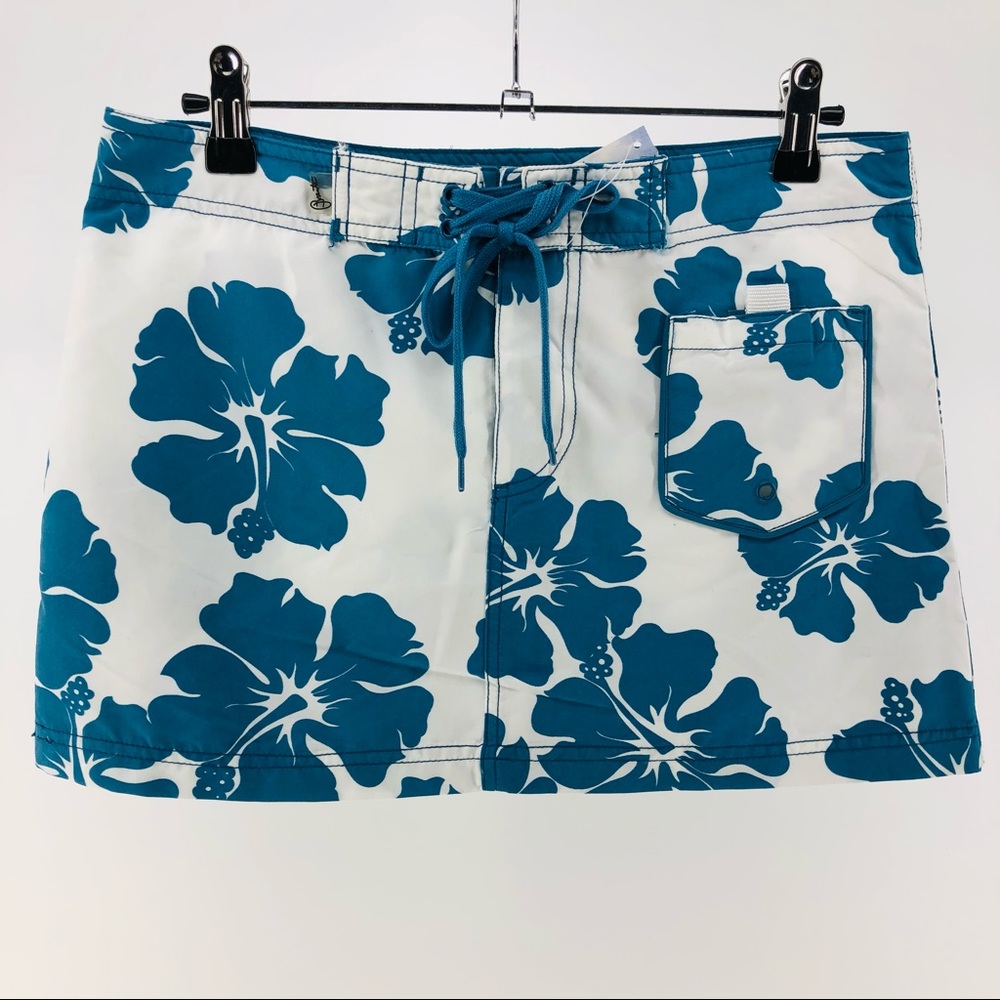 Brent's Surfwear Hawaiian Print Swim Coverup/Skirt